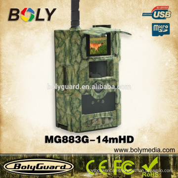 Best selling waterproof Night vision 3G trail camera MG883G-14M with gprs mms 14MP* 720P HD